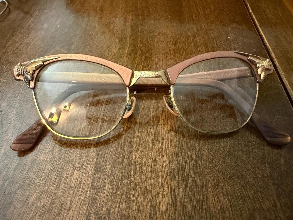 Vintage 1950s Art-Craft Cat Eye Glasses Frames 1/10 12K